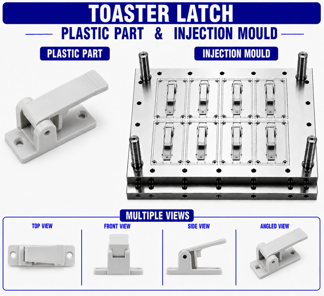 Toaster Plastic Latch Mould and Moulding Services